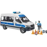 BRUDER Mercedes-Benz Policijos Sprinter komplektas su figūrėle ir &scaron;viesos/garso moduliu