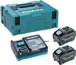 Makita PSKGRT2J XGT 40V max maitinimo &scaron;altinio rinkinys su 2x 5,0Ah baterijomis ir greituoju įkrovikliu