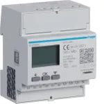 Hager ECP302C trifazis energijos skaitiklis su 1A arba 5A srovės transformatoriais, 4 modulių DIN bėgelis, S0 impulso i&scaron;ėjimas