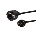 E+P Schuko prailgintuvas SV 12 10 m juodas - 1 lizdas