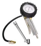 Einhell 4133110 analoginis padangų slėgio matuoklis su manometru, 0-10 bar / 0-145 psi, oro i&scaron;leidimo vožtuvu