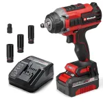 Einhell Professional IMPAXXO 18/450 akumuliatorinis smūginis veržliasukis 450 Nm 18V be&scaron;epetėlis su 4,0Ah baterija ir įkrovikliu 4510074