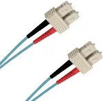 EFB Elektronik O7413.1-1.2 1 m SC-SC dvigubas OM3 LSZH akvamarino spalvos optinis komutacinis kabelis SCSCOM3DAQ1