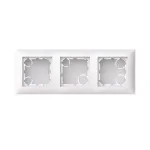 ABB Busch-balance SI pavir&scaron;inio montavimo korpusas, 3 modulių, plok&scaron;čias dizainas, studio white 2TKA00005516