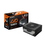 Maitinimo blokas GIGABYTE UD1600PM PG5 1600W, 80 PLUS Platinum, 92% efektyvumas, 20+4 pin ATX, 120 mm ventiliatorius, juodas