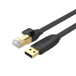 Unitek Y-SP02001B USB 2.0 &ndash; RJ-45 konsolės laidas, 1,8 m, juodas