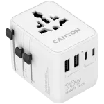 CANYON kelioninis adapteris OnTour 70 EU/UK/US/AUS 70W baltas