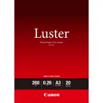 Canon LU-101 6211B007 Photo Paper Pro Luster fotopopierius, A3 (297 x 420 mm), 260 g/m&sup2;, 260 &micro;m, 20 lapų, satininis, baltas