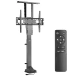 Maclean MC-866 elektrinis televizoriaus pakeliamasis laikiklis 37-65 colių (94-165,1 cm), nuotolinis valdymas, VESA iki 600&times;400, apkrova iki 50 kg, juodas