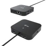 i-tec USB-C dviejų monitorių dokų stotelė su 100 W įkrovimu