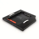 Axagon RSS-CD09 2.5 inch SSD/HDD adapteris į DVD lizdą 9.5 mm LED ALU sąsajos kortelės/adapteris vidinis SATA