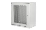 DIGITUS 12U sieninis montavimo spintelė, SOHO, nesurinkta 595x540x400 mm, perforuotos priekinės durelės, pilka