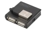 DIGITUS USB 2.0 didelės spartos 4 prievadų &scaron;akotuvas (da-70217)