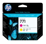 HP 771 Purpurinė/Geltona DesignJet spausdinimo galvutė, HP DesignJet Z6200 Photo Printer serijai, terminis ra&scaron;alinis, purpurinė, geltona, Singapūras, 28 mm, 143 mm