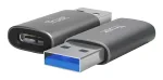 Trust Calyx USB-A į USB-C adapteris (2 vnt.) pilka