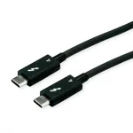 USB laidas ROLINE 11.02.9047 1,5 m USB 3.2 Gen 1 USB-C juodas