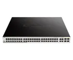 D-Link 52 prievadų PoE Gigabit Smart Managed jungiklis su 4 x 100/1000Mbps kombinuotais prievadais