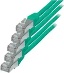Tinklo kabelis ShiverPeaks 75711-H0.25G-SET5 Cat6 S/FTP 0,25 m žalias