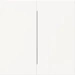 BJ Wippe geschlossen studiowei&szlig; 1785-44M matt f.Serienschalter Busch-art linear 1 (2CKA001751A3386)