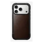 Nomad Rugged Leather Case dėklas iPhone 17 Pro, 6,3 colio (16 cm), rudas, oda/TPU/aliuminis