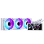 Phanteks Glacier One 360M25 LCD AiO skysčio au&scaron;inimas su 6 colių ekranu, 360 mm, baltas
