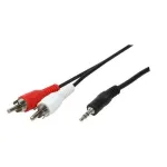 LogiLink Audiokabel - Stereo Mini-Klinkenstecker m&auml;nnlich zu RCA x 2 m&auml;nnlich