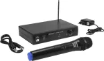 Belaidė mikrofonų sistema Omnitronic VHF-101 &ndash; VHF vieno kanalo imtuvas/siųstuvas 201,60 MHz