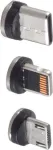 Jungčių rinkinys ShiverPeaks BS14-19003 USB Micro-B USB-C 8 kontaktų juodas sidabrinis