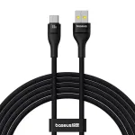 Baseus Flash 2 USB A į USB C greito įkrovimo laidas 2 m 100 W juodas