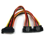 StarTech.com 6 colių užsifiksuojantis SATA maitinimo Y skirstytuvas - ki&scaron;tukas / 2 lizdai