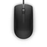 DELL MS116 &ndash; Laidinė pelė, juoda, ambidekstrinė, optinė, USB-A, 1000 DPI