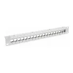 EFB-Elektronik paskirstymo skydas Patchpanel 48,30 cm (19 inch) 1HE, 24 prievadų, pilkas, be keystone
