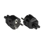 Good Connections PA-0005S - Typ E/F hybrid - C5 - 250 V - 2,5 A - Schwarz - Polyvinylchlorid (PVC)