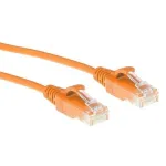 ACT Orange 1 metro LSZH U/UTP CAT6 plonas duomenų centro pataisos laidas su apsauga nuo užkabinimo ir RJ45 jungtimis