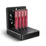 AXAGON ADSA-M2C44 USB4 40Gbps 4-ių lizdų M.2 NVMe SSD dokavimo stotelė su neprisijungus veikiančia klonavimo funkcija, aliumininis korpusas, aktyvus au&scaron;inimas