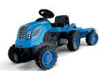 Smoby Tractor XL Blue Pedal Tractor with Trailer