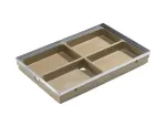 ACO Vario grindinio kanalizacijos latako apatinė dalis 75x50 DN 75/DN 50 juoda
