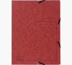Exacompta 55405E A4 Segtuvas su 3 atvartais, kartonas, raudona