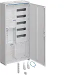 Hager ZB32ET215W1 Pilnas skaitiklių spintos komplektas 1 skaitiklio vieta BKE-I APZ 1100mm 2 laukai pavir&scaron;inis montavimas IP31 RAL 9010