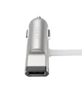 Hoco Universal UCL01 Multifunction Apple + Micro USB kabelis, sidabrinis, 1,2 m