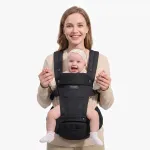 Momcozy ne&scaron;iojimo sistema su klubine sėdyne, juoda