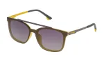 POLICE Unisex SPL528990GBF Pilot Akiniai &ndash; Matinis Juodas Rėmas, Pilki Lę&scaron;iai, UV400