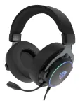 Ausinės GENESIS Neon 764, laidinės, ant galvos lankeliu, USB-A, juodos