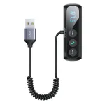 USAMS USB-C Hub 3x USB 3.0 + HDMI + USB-C PD 100W, Juoda