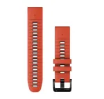Garmin QuickFit 22 mm silikoninė laikrodžio apyrankė, raudona/grafito (010-13280-04)