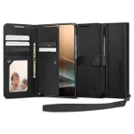 SPIGEN Wallet S Dėklas Samsung Galaxy S25+ Plus Juodas