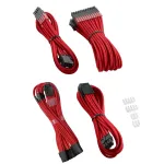 CableMod PRO ModMesh 12VHPWR kabelio prailginimo rinkinys &mdash; raudonas