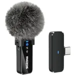 MOZOS MX2-SINGLE belaidis segamasis mikrofonas telefonams, 2,4 GHz, USB-C