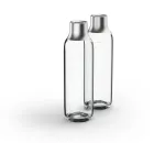 BRITA 118426 karbonizavimo butelis &ndash; 1 L stiklinis butelis su nerūdijančio plieno dangteliu, 287 mm auk&scaron;tis, 2 vnt. pakuotė