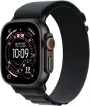 Apple Watch Ultra 3 GPS + Cellular 49mm juodo titano korpusas su juodu Alpine Loop dirželiu &ndash; didelis, modelis A3281 MF0X4QI/A